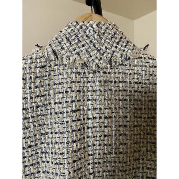 Lafayette 148 New York Tweed Pattern Blazer - Size 12 (EUC) - Picture 5 of 7